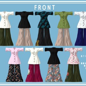 [5アバター対応] 47winks Outfit 02 [ModularAvatar対応] 缩略图 2