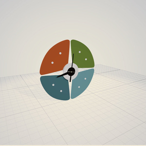 3d  時計