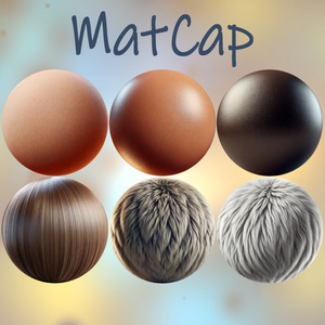 【無料】MatCap6種類【肌、髪、ファー(動物の毛)】