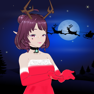 Free Model "Galaxy Christmas" for Vtubers or Vstreamers