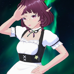 Free Model "Galaxy Maid" for Vtubers or Vstreamers