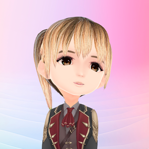 Lady01 3D model（ face,body texture & vroid & blender）