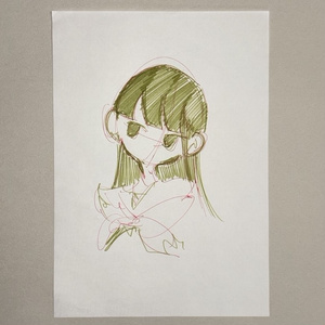 油絵 絵画 森の白い花道 - arashi1783 - BOOTH