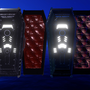 【VRChat向け】Casket　棺【開閉アニメーション付き】【シェーダー差分付き】 缩略图 3