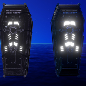 【VRChat向け】Casket　棺【開閉アニメーション付き】【シェーダー差分付き】 缩略图 2