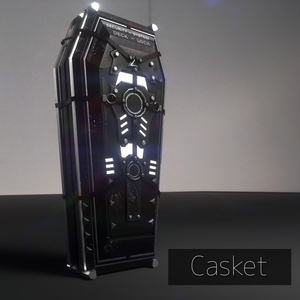 【VRChat向け】Casket　棺【開閉アニメーション付き】【シェーダー差分付き】 缩略图 4