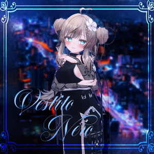 【マヌカちゃん対応】Vestito Nero【Modular Avatar対応】