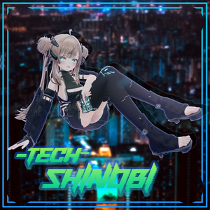 【マヌカちゃん対応】Tech_SHINOBI【Modular Avatar対応】
