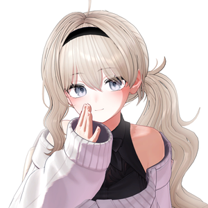 Long low ponytail