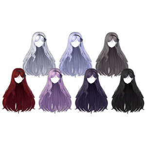 5アバター対応】 P♡P.Hair 09 【VRChat用ヘアモデル】 - P♡P.Hair