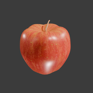 3D リンゴ　
