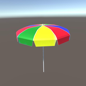 【3Dモデル】ビーチパラソル 2種類　【無料】