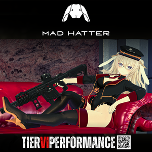 【Vket2024W期間セール中】【VRChat向け】3Dモデル PDW MAD HATTER.45 