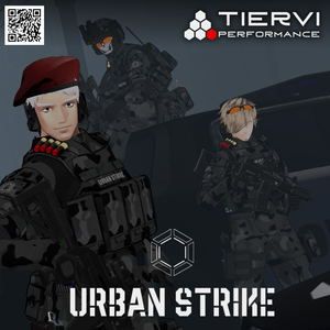 【VRChat向け】男性アバター向け兵士素体 "URBAN STRIKE"