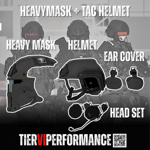 【VRChat向け】3Dモデル ヘビーマスク＋タクティカルヘルメットコンボ 缩略图 3