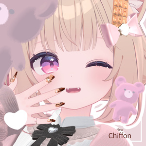 【Misaki /IBUSAN追加】Chocolate Nail／Ring & Hairpin｜Milfy・Milltina・Chiffon対応／全モデル可【VRChat】 缩略图 20