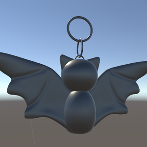 메탈릭 박쥐 키링 | Metal batskeyring