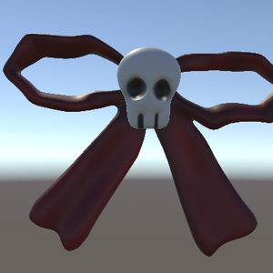 고딕 해골 리본 | Gothic skull ribbon