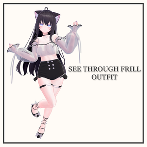 [ PB ] [ SEE THROUGH FRILL OUTFIT ] MOE