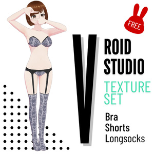 VRoid用 ₍ᐢ.ˬ.ᐢ₎ レースシックテクスチャセット　FREE