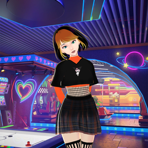[Vroid] Top, skirt, tights, sneakers (playful girl)