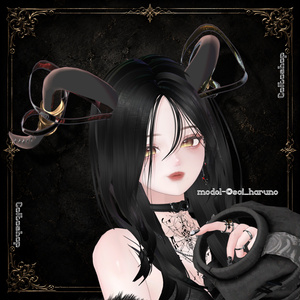 ⟡.· 月詠_Ribbon.Horn_ ⟡.·【VRC想定】 缩略图 6