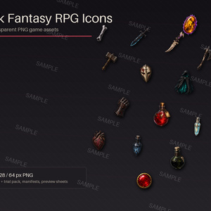 Dark Fantasy RPG Icon Collection...