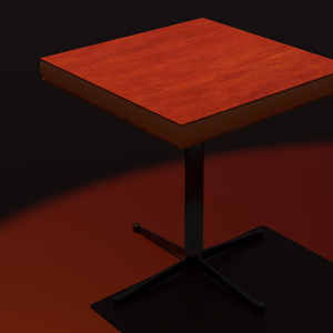 カフェにあるテーブル『blender3Dモデル』