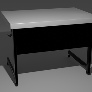 セミナーで使われてそうな机『Blender3Dモデル』
