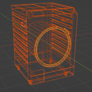 洗濯機(軽量版)『blender3Dモデル』 缩略图 4
