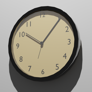壁掛け時計『blender3Dモデル』
