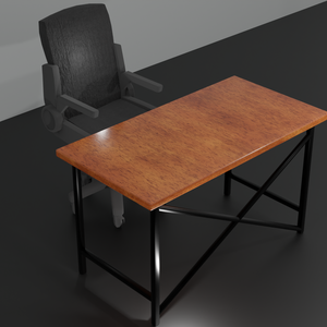 パソコンデスク2『Blender3Dモデル』