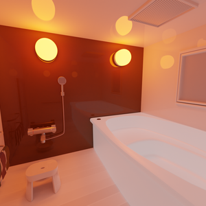 とある家のお風呂場『Blender3Dモデル』