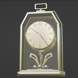 レトロな時計『Blender3Dモデル』
