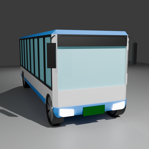 バス『Blender3Dモデル』