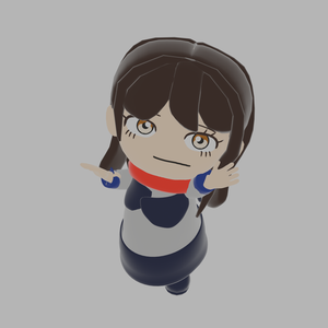 うざみちゃん「Blender3Dモデル」