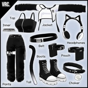 MonoNeko_Street Mood Package / 衣装 [VRC] 【for Lasyusha, Shinra】 缩略图 2