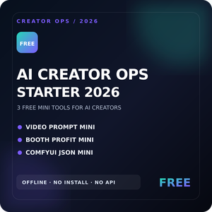 【無料・ブラウザ完結】AIクリエイター無料スターター｜3つの実用Miniツールを無料で試す