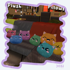 Plush Kitty Pillows (dynamic) - キティちゃんのぬいぐるみピロー