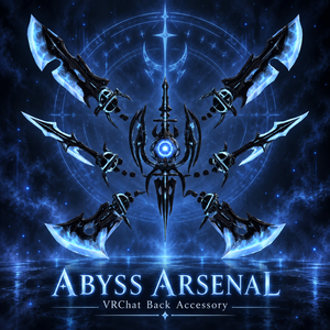 【VRChat想定】Abyss Arsenal｜背面武装アクセサリー・3カラー【lilToon】