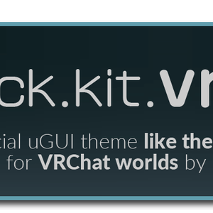 【VRChat向け】VRChat 風 UI スキン “black.kit.vrcui”