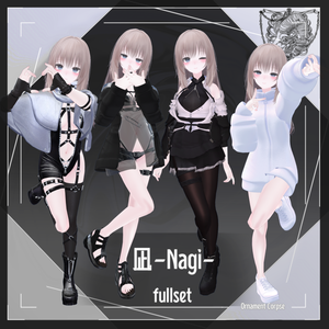 【複数アバター対応】凪対応衣装fullset【VRChat想定】