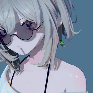 【VRCHAT想定3Dモデル】TwoToneRoundglass 【アクセサリ】 #KoiWasLie 缩略图 3
