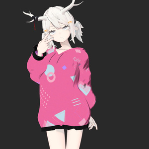 【VRCHAT想定3Dモデル】PatternHoodie【5アバター対応】 #KoiWasLie 缩略图 2