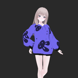 【VRCHAT想定3Dモデル】PatternHoodie【5アバター対応】 #KoiWasLie 缩略图 4