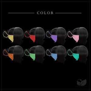 Inner Sleek Bun Hair -MENTHOL-【VRChat】 缩略图 9