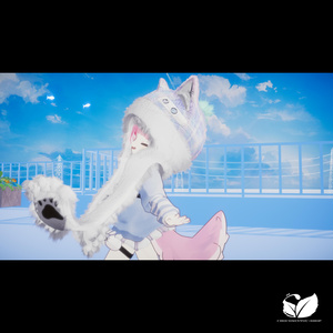 White Wolf -Hood&Scarf-【VRChat】 缩略图 27
