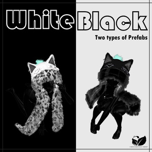 White Wolf -Hood&Scarf-【VRChat】 缩略图 2