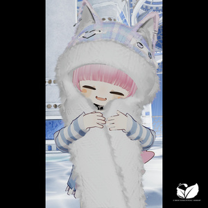 White Wolf -Hood&Scarf-【VRChat】 缩略图 26