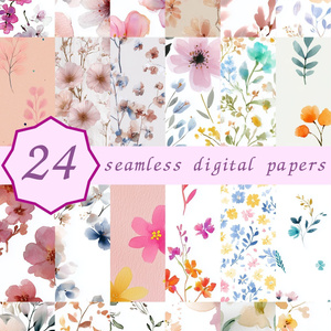 ピンクブラッシュの小花柄24種｜DitsyFlorals Vol.2 PinkBlush